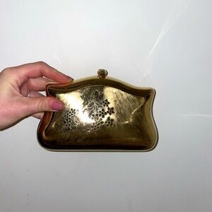 Vintage hardshell clutch Davids Toronto miniaudiere evening bag